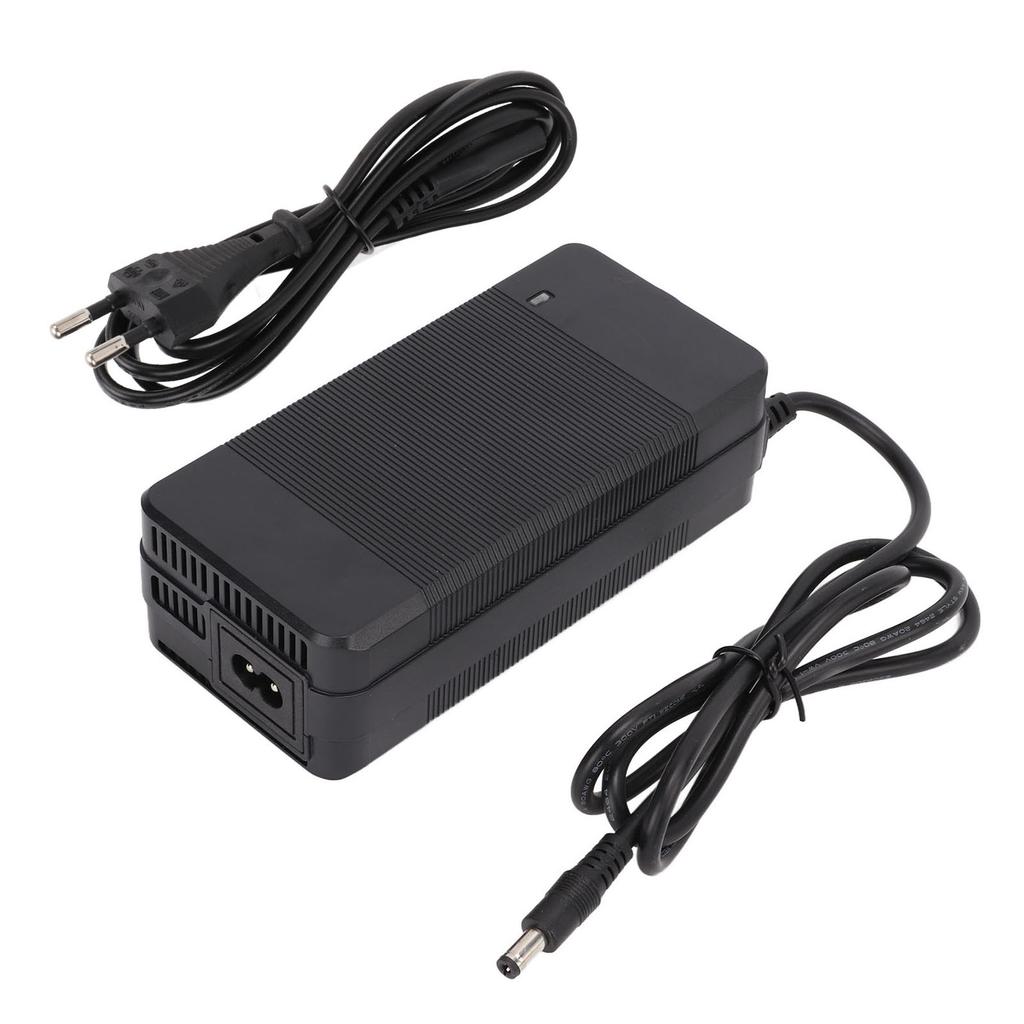 Adattatore di Alimentazione per Monopattino Elettrico 58.8V 2A Guscio Ignifugo Caricabatterie per Bicicletta Elettrica 100‑240V Spina UE