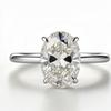 New Personalized Fashion Oval Diamond Ring, Classic Four-claw Wedding Ring, Female