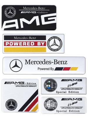 1Pc Aluminum Alloy Car Styling Badge Sticker For Mercedes Benz AMG Carlsson W108 W124 W126 W140 W168 W169 W176 W177 W203 BB1