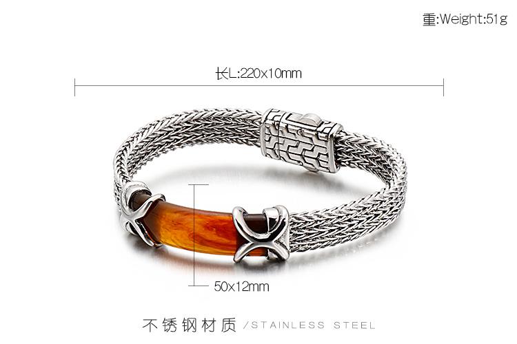 

KALEN Fashion Link Chain Bracelet 22cm Stainless Steel Mesh Chain Bangle Men Jewelry Accessories