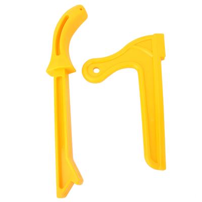 2pcs   Push Stick, Plastic Push Stick for Table Saws 2 In 1 Wood Working Pusher Yellow Woodworking Push Stick