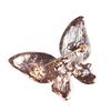 Colored Diamond Cat's Eye Butterfly Brooch Realistic Simple Stone Design Women's Fashion Temperament Versatile Daily Corsage Pin Jewelry