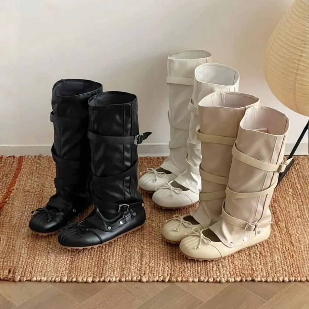 Niche Design Removable Two-wear Ballet Cool Boots Spring and Summer New Hollow Heightening Belt Buckle Boots