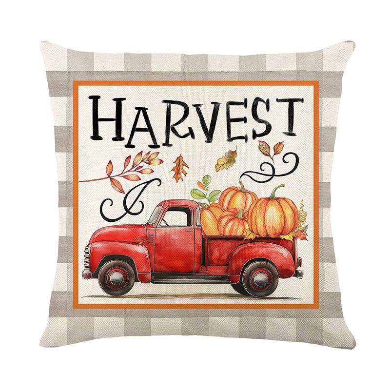 

Новая линия ко Дню благодарения Диван Подушка-буква Наволочка Автомобиль Офис Подушка для сна Чехол для подушки 45 * 45Cm (linen)