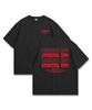 ORIGINALDAY Original Color Font Oversized Short Sleeve T-Shirt Unisex Black (Red)