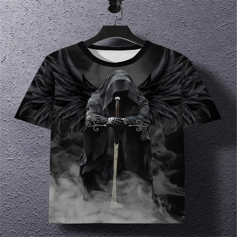 Spring Men's Shirt Short Sleeved Fashion Daily Casual 3D Sports T-shirt