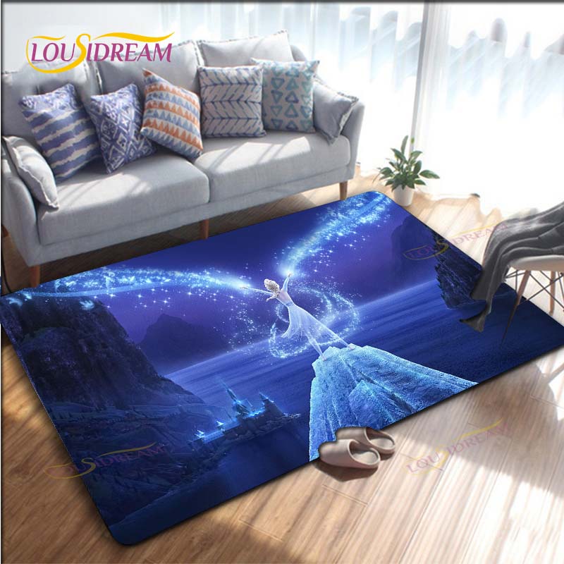 Аниме Ковры с узором Холодное сердце Ковер в гостиную Противоскользящий коврик Коврики для детской спальни Коврик для йоги Большой ковер Декор Ковры для гостиной 40cm x 60cm