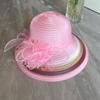 Hat Women'S Organza Sun Hat Middle-Aged And Elderly Sunscreen Folding Cool Hat Summer Travel Casual Versatile Beach