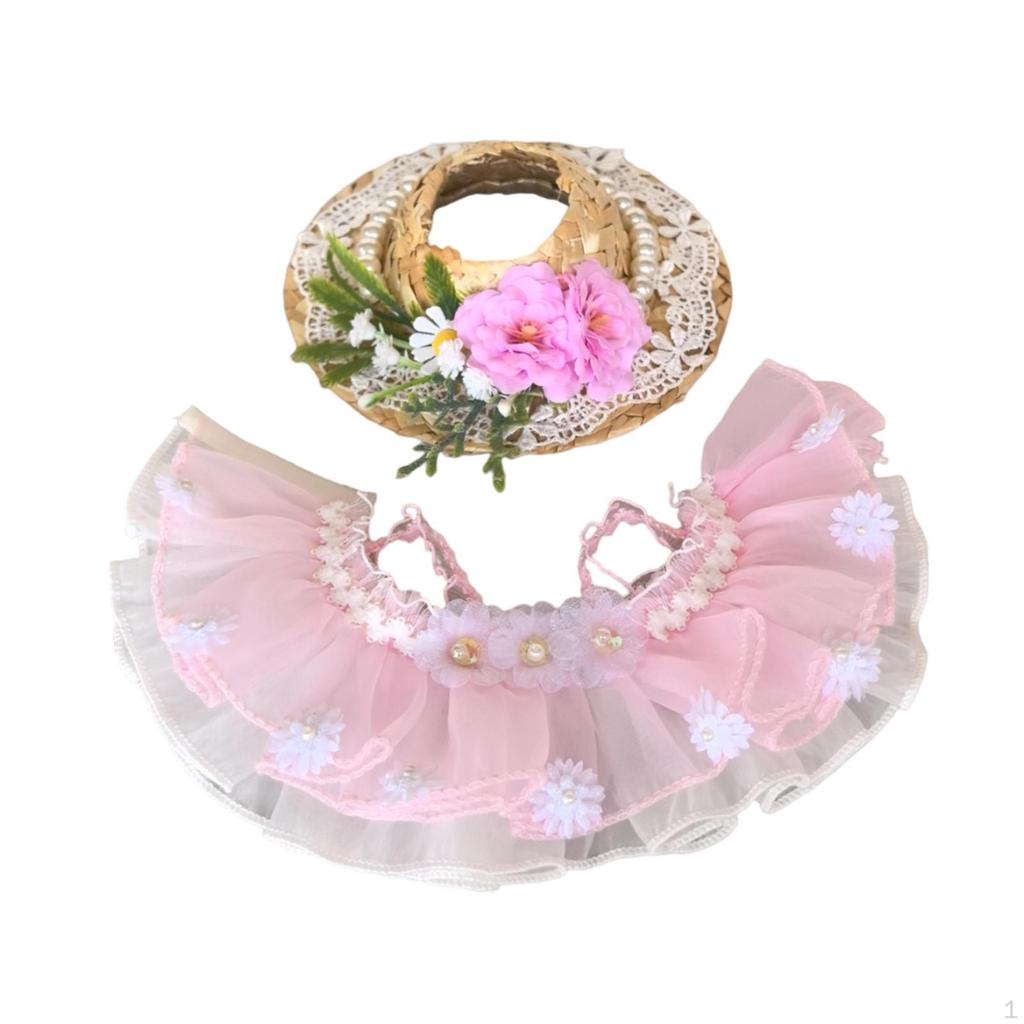 Mini Doll Clothes,Doll Clothes with Hat, Gift Dress Up Costumes, Party for 15cm