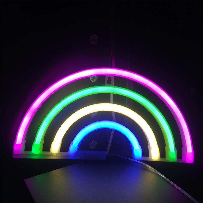 Herz & Stern LED Neon Mondlicht