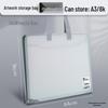 4K Frosted Art Portfolio: Student Handbag & Drawing Paper Storage Album 8K