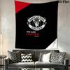 Manchester Unitedaa Tapisserie Murale Accrochage Mural Esthétique Couverture en Tissu Imprimé Tapisseries Décoratives pour Chambre à Coucher Salon Décoration de la Maison