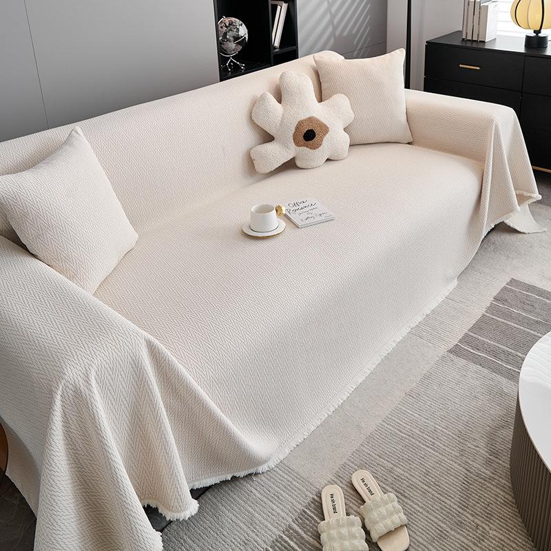 Nuovo Telo Copridivano Impermeabile in Ciniglia Copertura Totale Tessuto Oversize Intero Griglia Quattro Stagioni Universale