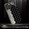 White Lace & Polka Dot phone case mobile phones for iphone 17 pro max cover Glass for iPhone 17 16 15 14 13 12 11pm Pro Plus