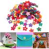 100Pcs Colorful Felt Flowers For Craft Clothing Embellishments Sewing Accessories 28mm Nonwoven Fabric Flower Sticker