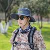 Bucket hat men's summer sun protection camouflage large brim sun hat outdoor breathable fishing hat mountaineering hat sun hat