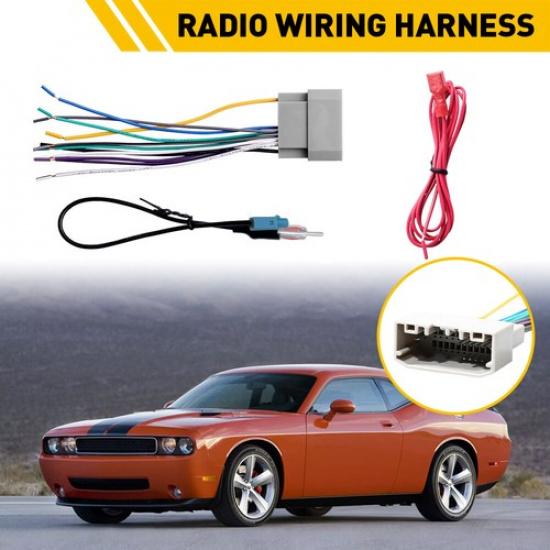 Stereo Radio tall Wire Harness Antenna Adapter For Jeep Dodge Chrysler EOA