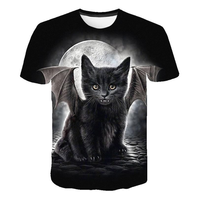 2024 New for Cool Fashion T Shirt for Men and Women Two Cats Print 3d T Shirt Summer Short Sleeve T Shirts Male T Shirts XXS-5XL