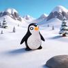 A Moss Micro Landscape Accessory, Cute And Fun Penguin Father Son Figurine Diy Small Ornament, Multi Scene Ornament