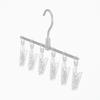 MUJI Aluminum Straight Hanger with 6 Clips 35cm Width