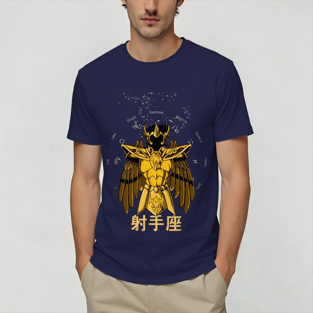 Ikki Saint Seiyas TShirt Summer Pure Cotton TShirts For Unisex Hipster Design Tee Shirt ShortSleeve Streetwear Tees