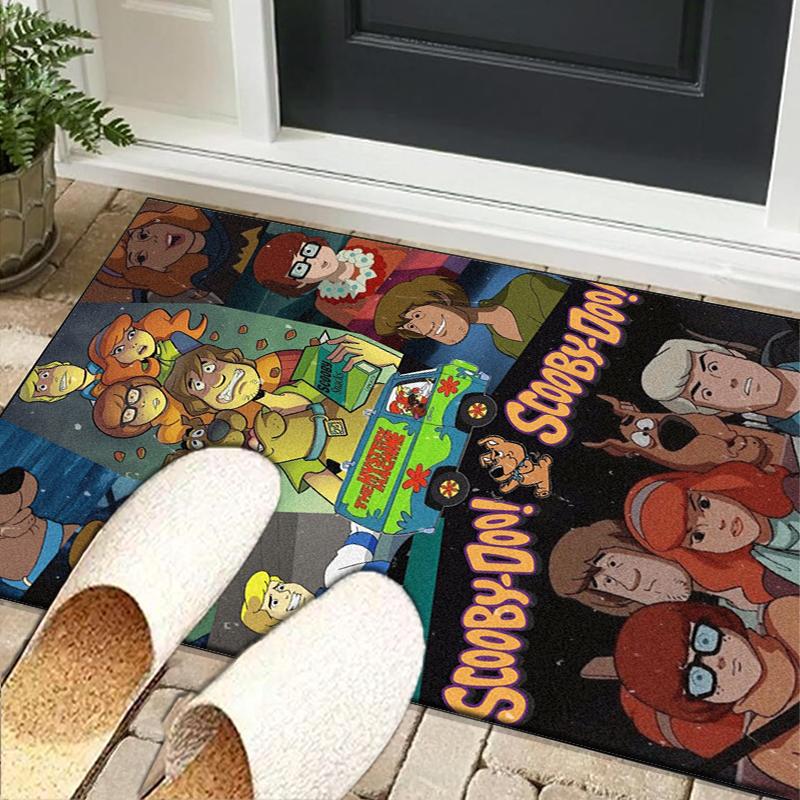 Scoo-dog Halloween Mystery Office Rug Chair Mat, Game Carpet, Suitable for Front Door, Bedroom, Living Room, Desk, Holiday Gift