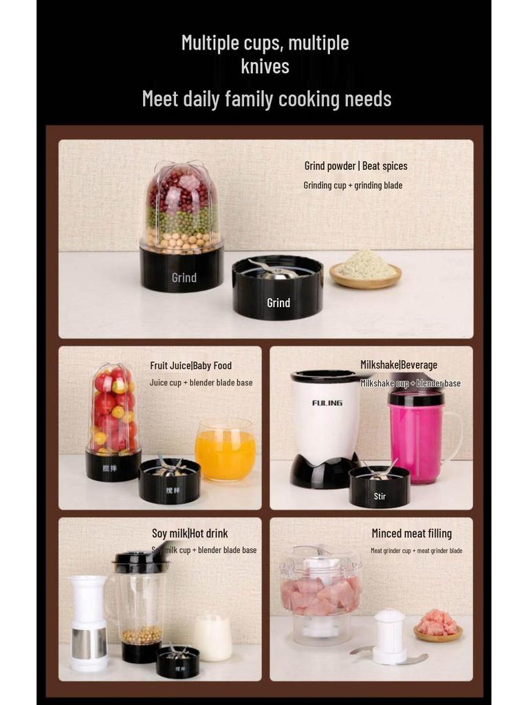 Compact Dual-Use Grain and Spice Grinder for Fine and Wet Processing 