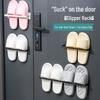 Magnetic Slipper Rack: Wall-Mounted Anti-Theft Shoe Organizer for Iron Doors