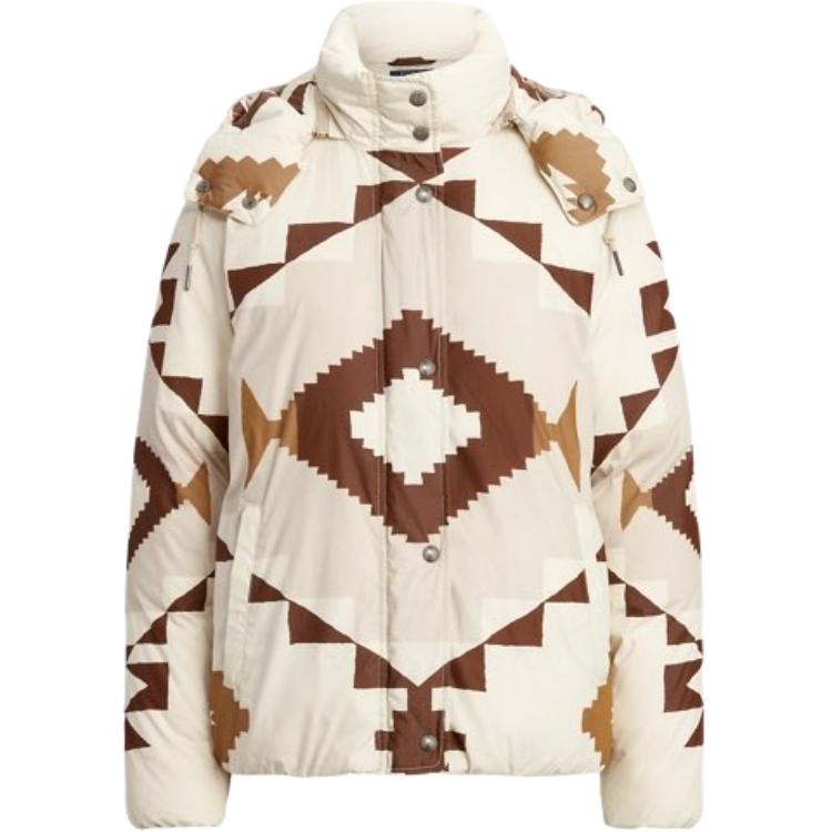 Polo Ralph Lauren Hooded Zip-Up Long Sleeve Jacket Women Jackets Beige 211823868-001