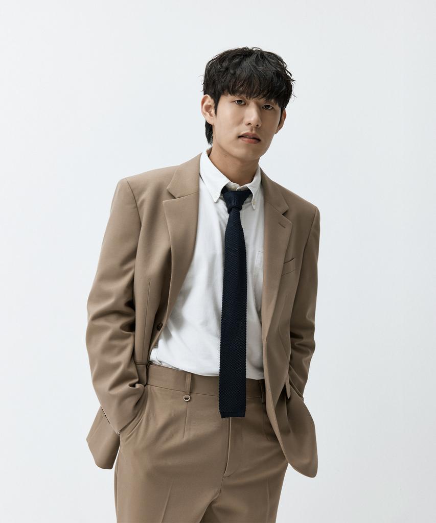 Madmars Semi-Over Basic Suit Jacket Beige Mmffmsj-102Be