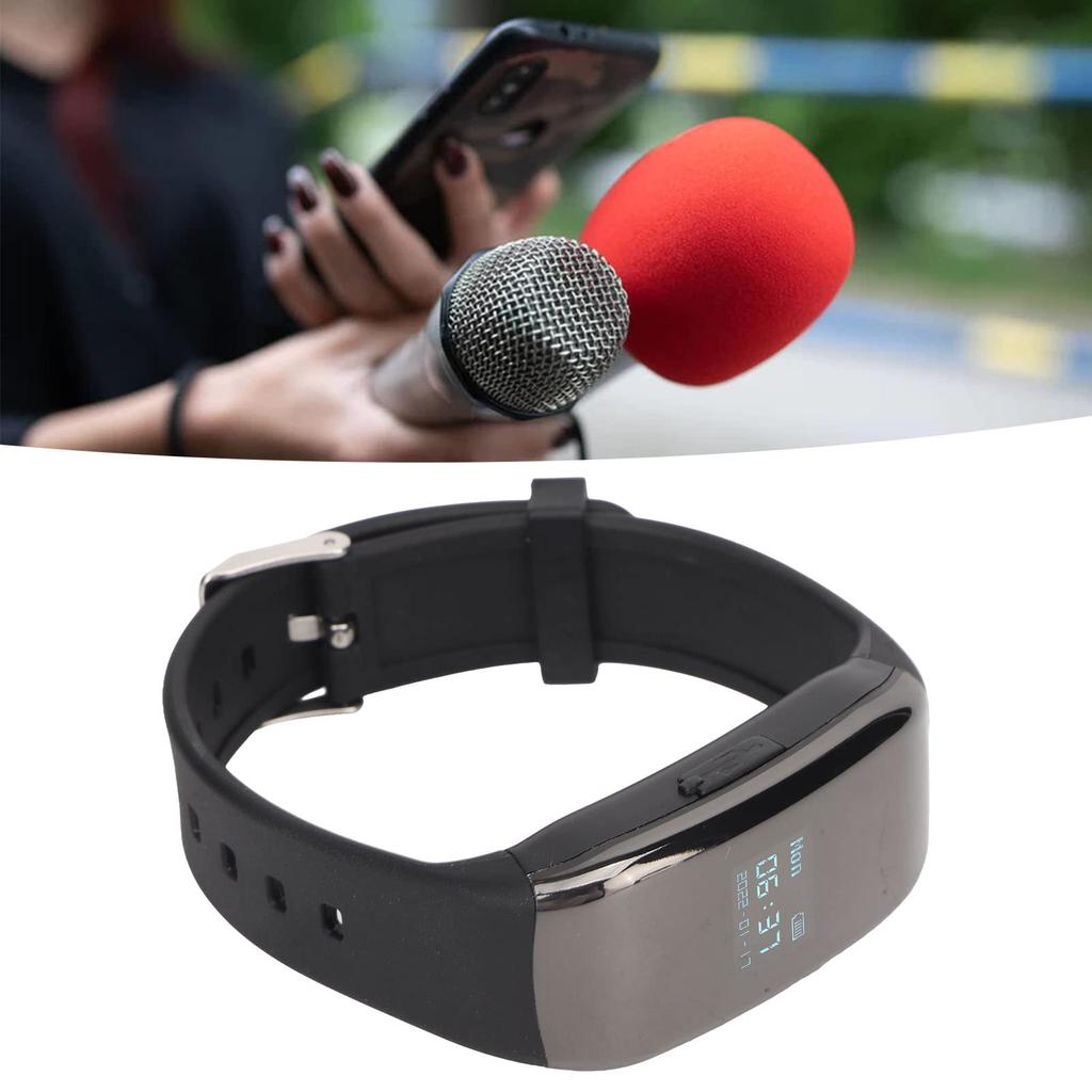 Voice Stereo DSP OTG for Recording Business Student Research Reception and More Recorder, Wristwatch-Style Recorder, 360-Degree Recording, Noise,