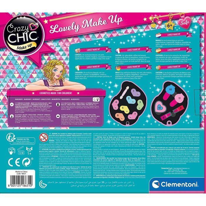 Clementoni - Crazy Chic - Palette de maquillage Sirène - 2 palettes de fards à paupières