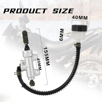 Rear Brake Master Cylinder with Reservoir for Hawk 250,Motorcycle Brake Hydraulic Pump Replacement for Hawk250/Hawk 250cc
