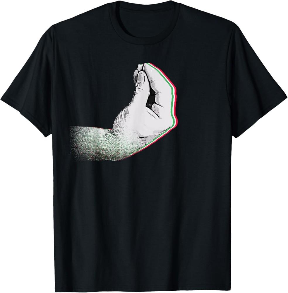 Итальянский флаг с итальянским жестом руки capisci? Футболка Унисекс Футболка XXL