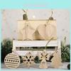 Charming Transparent Boxed Wooden Christmas Ornaments For Festive Holiday Decor