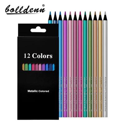 Set Creioane Colorate Metalice și Normale Blackwood - 62 Culori pentru DIY și Artă Creativă de Desene pentru Copii.