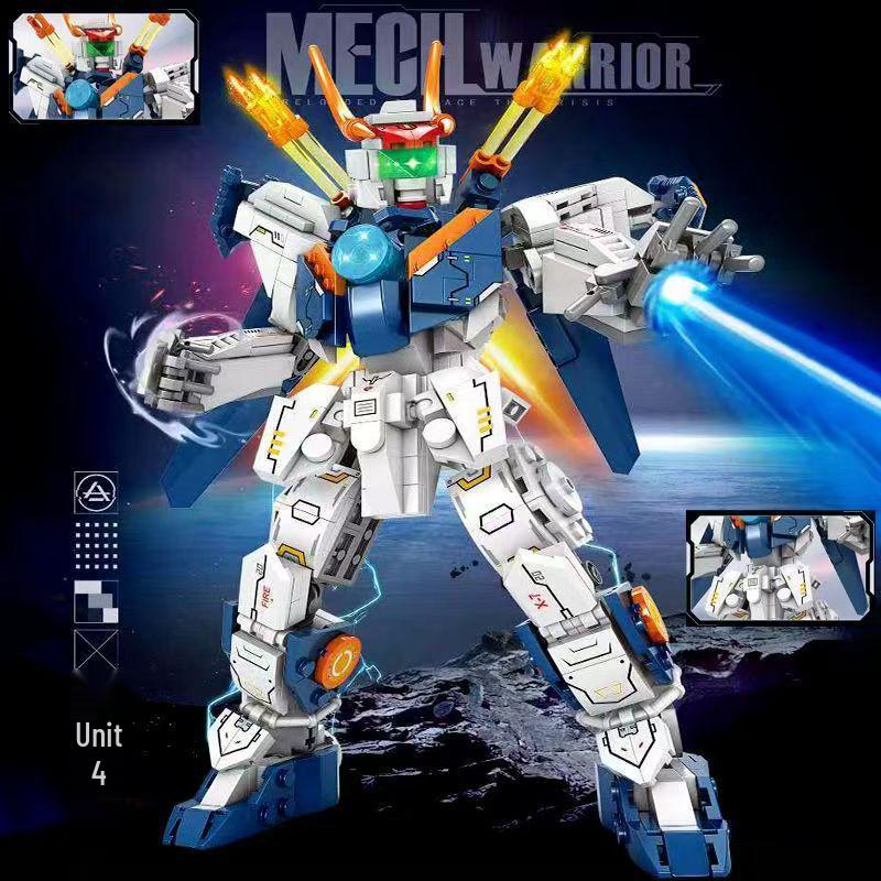 Compatible LEGO-Style Transforming Robot Mecha Gundam Warrior Building Blocks Toy for Boys
