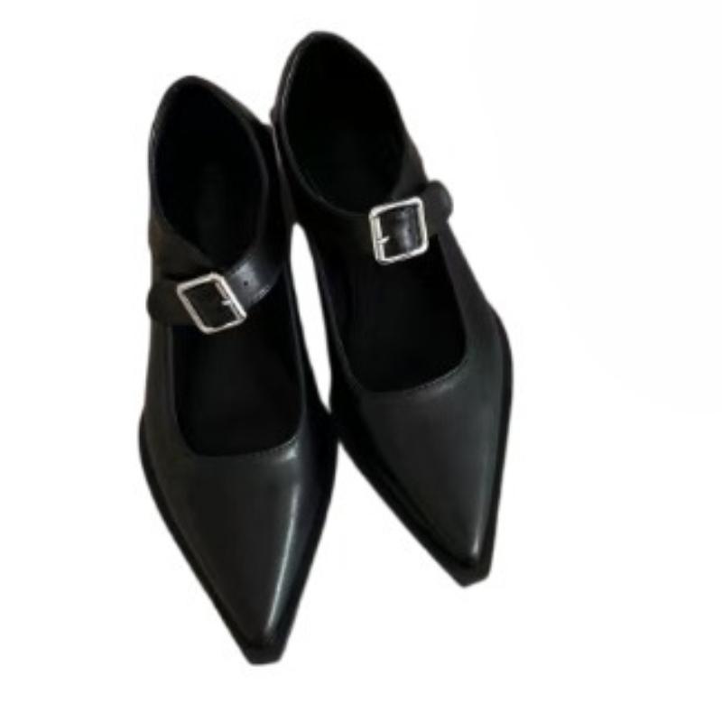 Fashion Women Pointed Toe Heeled Shoes Elegant Summer New Sandals 2025 Designer Dress Party Woman Chunky Shoes Sexy Zapatillas De Mujer