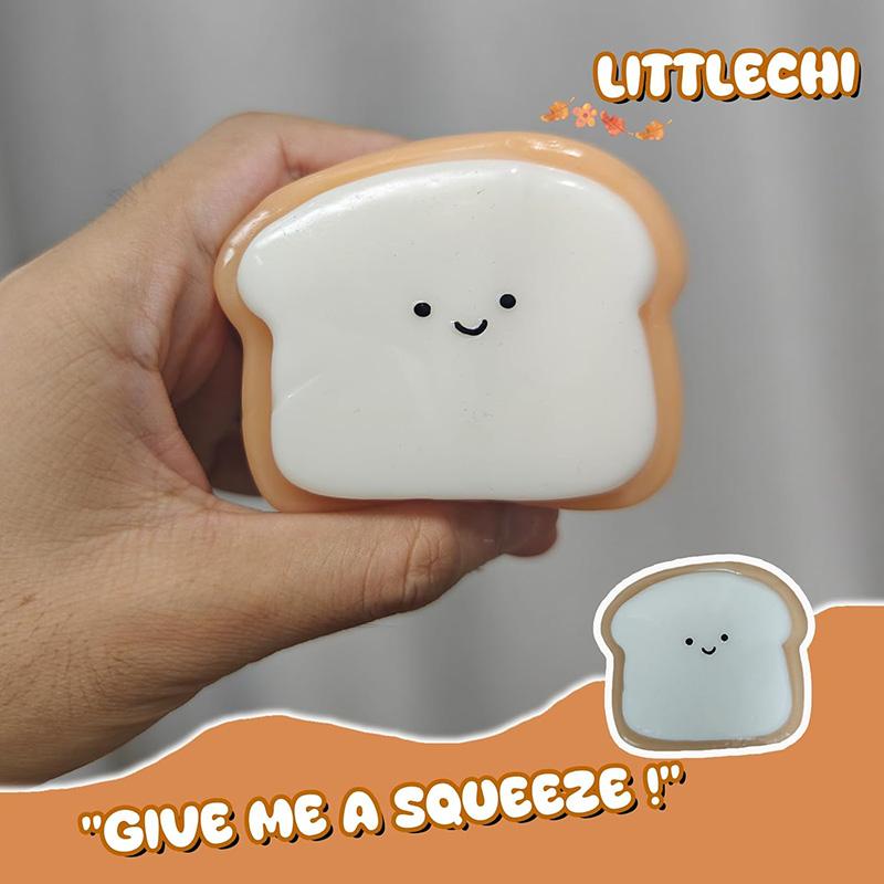 Creative Soft Taba Toast Squishy Toy Kawaii Slow Rebound Stress Relief Sensory Squeeze Fidget Toys For Adults Kids Holiday Gifts