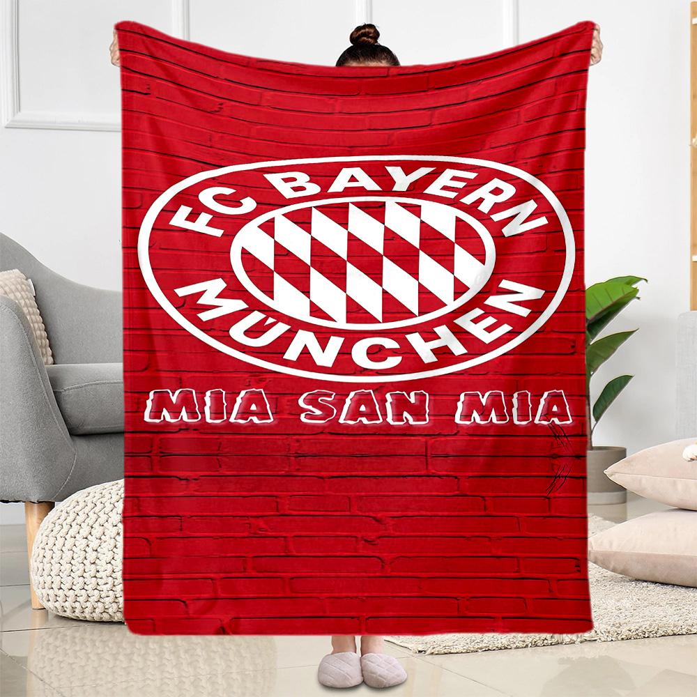 Bayern Munich Blanket Ultra-Soft Suitable for Chair Couch Picnics for All Seasons Digital Print Gift for Travel Home Birthdays