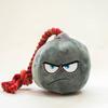 Plush Bombs Dog Chew Toy Bite Resistant Squeaky Stuffed Cartoon Bombs Cotton Rope Toy Stress Boredom Relief Dog Teething Interactive Toy