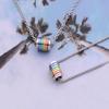 Collana Ciondolo Amore Arcobaleno Doppio Strato Collana Orgoglio Lesbico Gay Per Uomini Donne Gioielli
