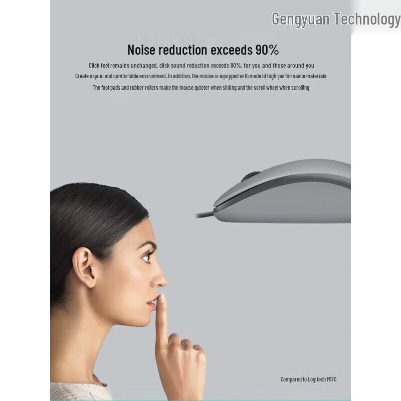 Logitech M111 Wired Silent Mouse