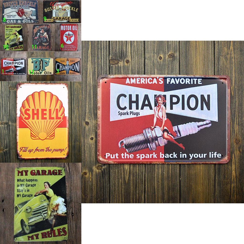 Vintage Retro Metal Tin Sign Poster Plaque Wall Decor For Garage And Home