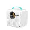 Compact Wired Mobile Phone HD Screen Mirroring Projector - Full Color, Mini, Portable, Large Display for Home Use.
