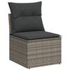 VidaXL Salon de jardin 5 pcs avec coussins gris résine tressée 3267730