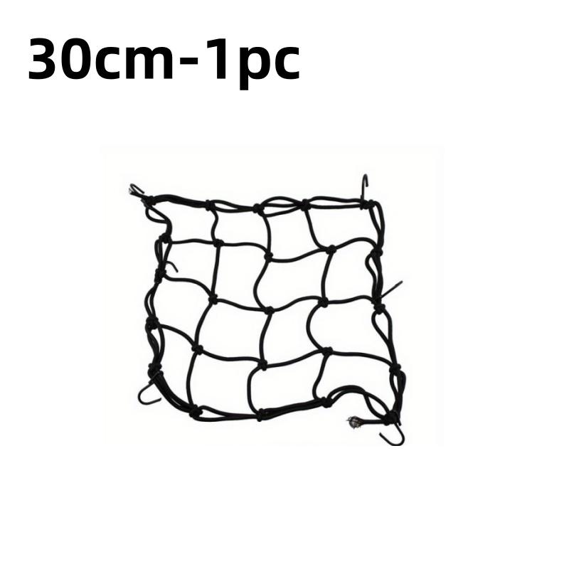 Motorcycle Luggage Net Cover Bungee Helmet Holder 11/11cm Adjustable Hooks Tank Mesh Elastic Cargo Net for Bike Scooter Motorcyc