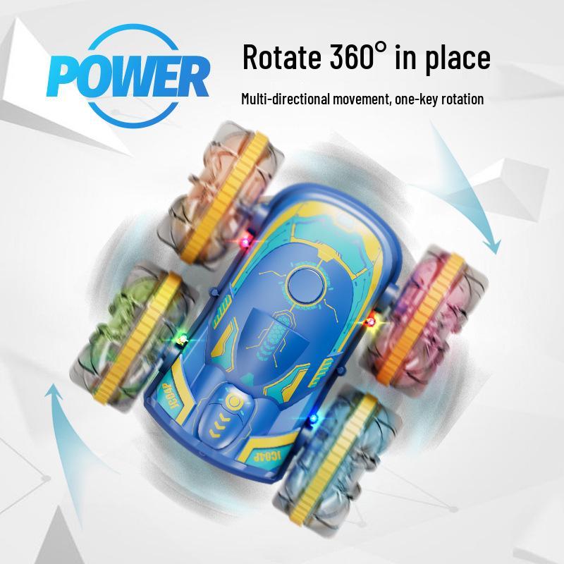 Amphibious 4WD Gesture-Control Stunt Car: Double-Sided Off-Road Tumbling Remote Control Toy for Kids