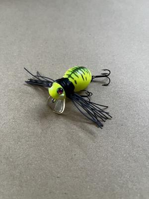 [OCCASION] Jackall Hamakuru Araignée Diable Chartreuse Rare Leurre Articulé Personnalisé Yeux Arc-en-ciel