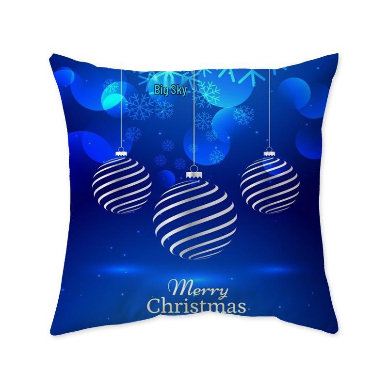 Christmas Festival Cushion Cover - Stylish Pillowcase for Bedroom, Living Room, or Sofa Decoration